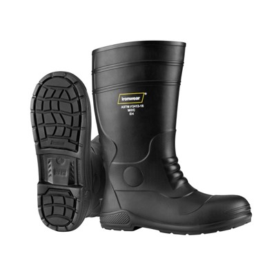 Boots, Black 15.5", Waterproof Sz 10