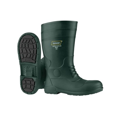 Boot, 15.5" tall, Waterproof,Green,Sz 10