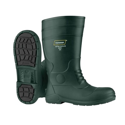 Boot, 15.5" tall, Waterproof,Green,Sz 11