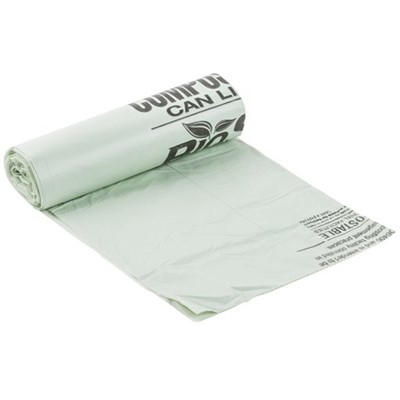 Liners,Compostable,40"x48",1.0mil 25/rl