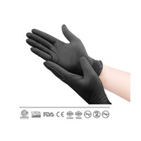 Glove, Nitrile 4mil PF Black Large